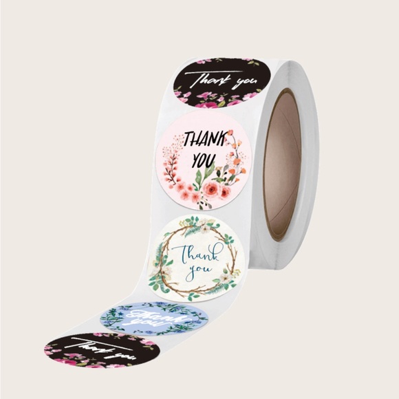 500pcs Thank You Sticker for business Sticker - Picture 2 of 2